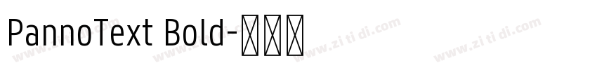 PannoText Bold字体转换